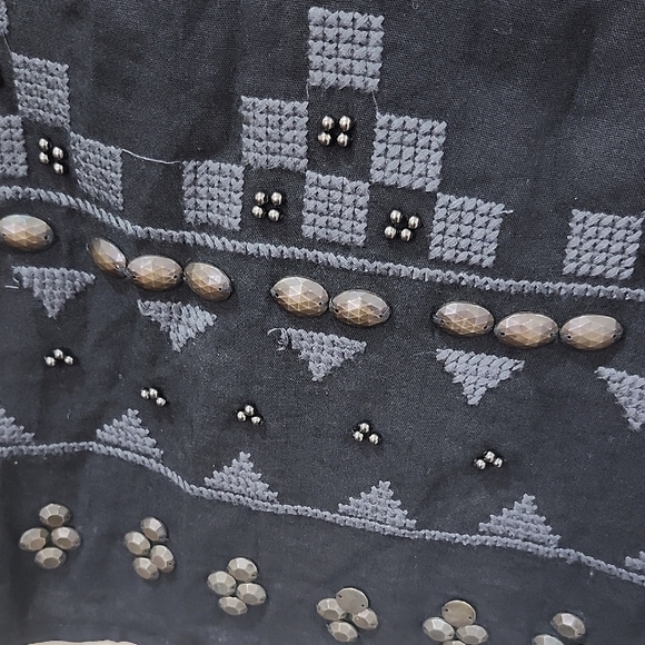 Monoreno Vtg Black and White Geometric Mini Dress - Picture 4 of 16